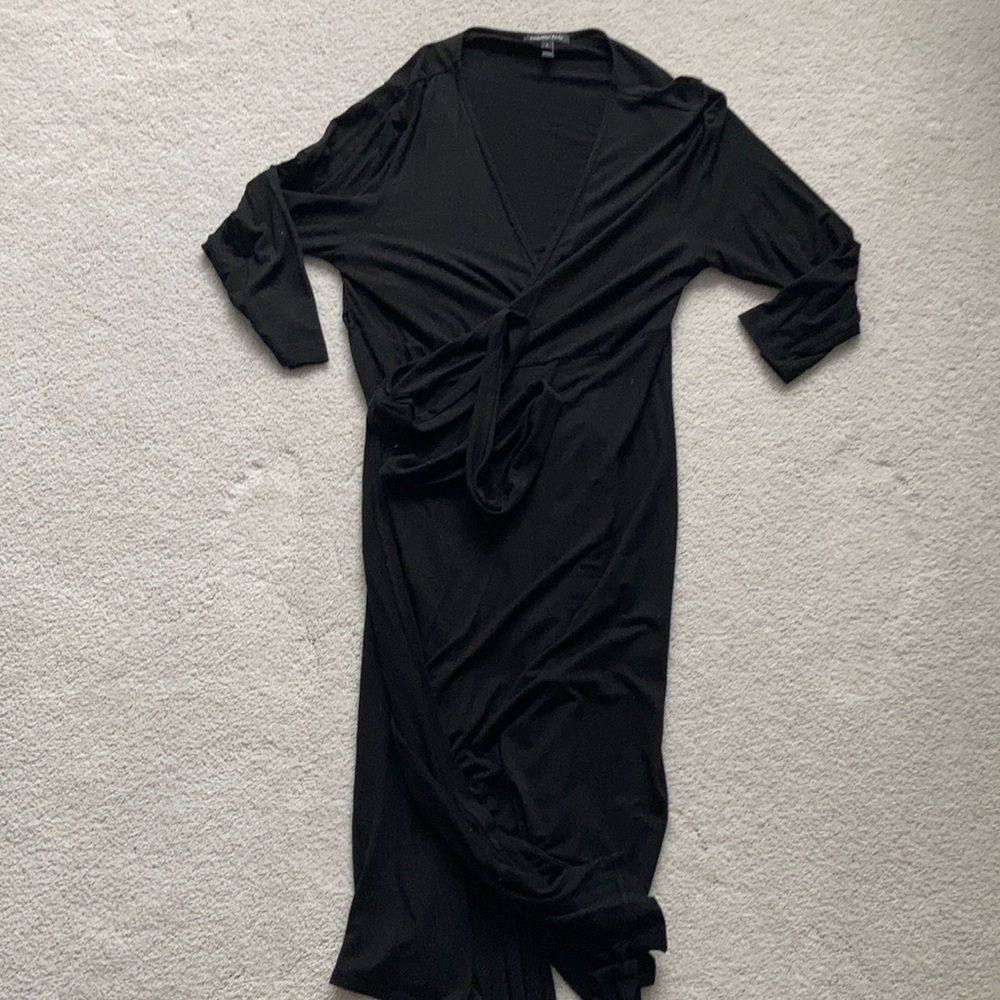 Isabella Oliver Wrap Maternity Dress 3/4 sleeves